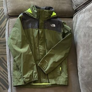 The North Face Olive and Black Hooded Jacket